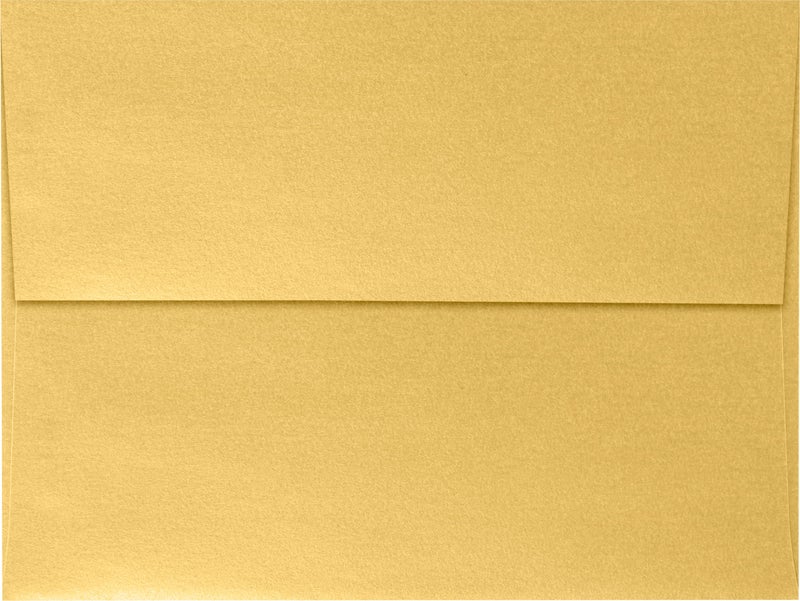 LUXPaper A7 Invitation Envelopes | Peel & Press | 5 1/4" x 7 1/4" | Gold Metallic | 80lb. Text | 50 Qty - Image 2